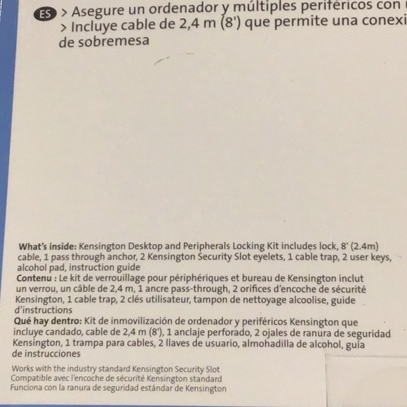 KENSINGTON desktop and peripherals locking kit K64615US - Picture 10 of 10